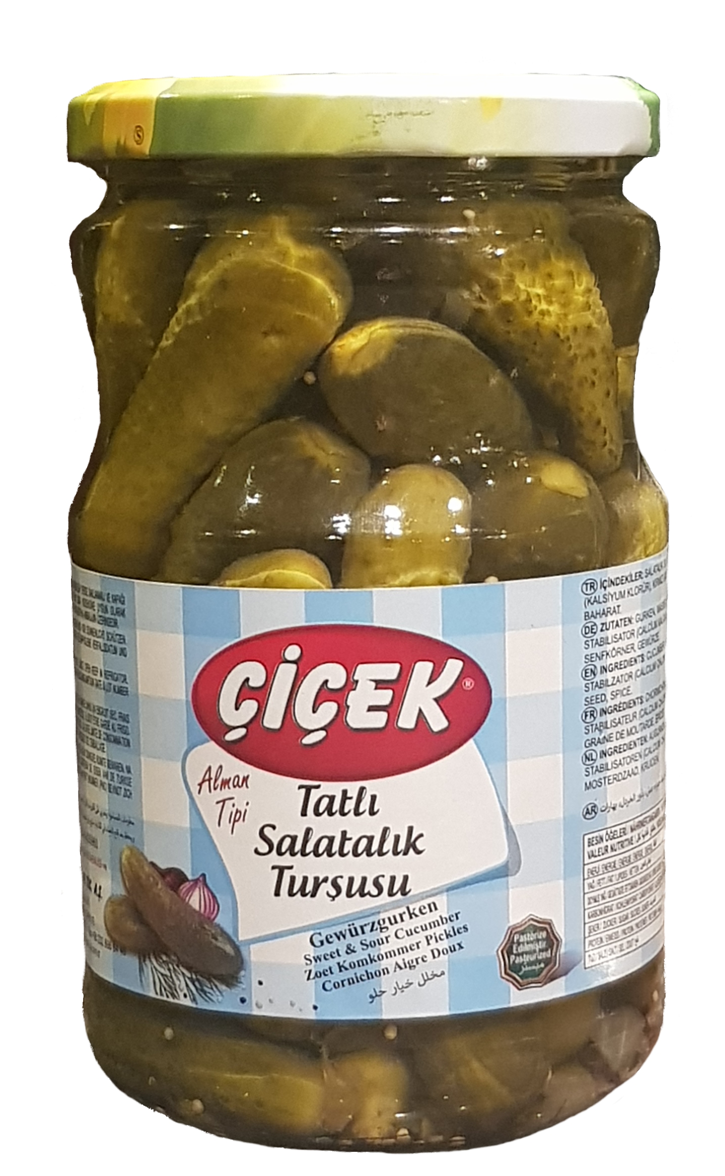 Alman Tipi Tatlı Salatalık Turşusu    720 gr.